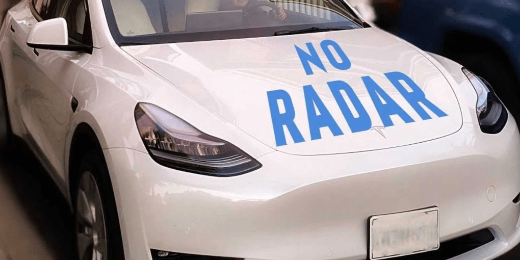 tesla no radar image