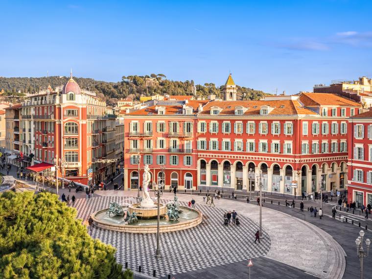 Nice, France. Massena Square.